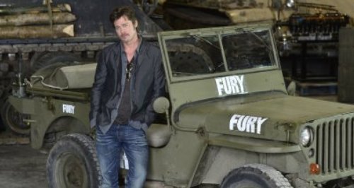 Newlywed Brad Pitt Visits Bovington Tank Museum In