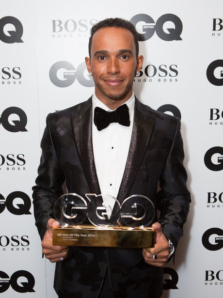 Winner! Lewis Hamilton receives the award for 'Sportsman ...