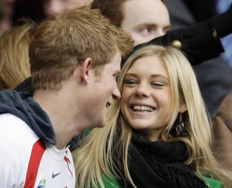 Prince Harry and Chelsea Davy laughing
