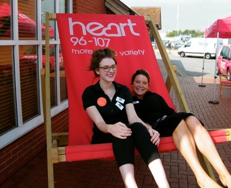 The Heart Angels took their giant deckchair down t