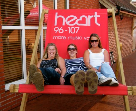 The Heart Angels took their giant deckchair down t