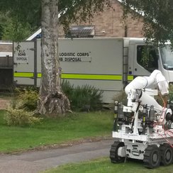 Police and bomb disposal at St Albans home