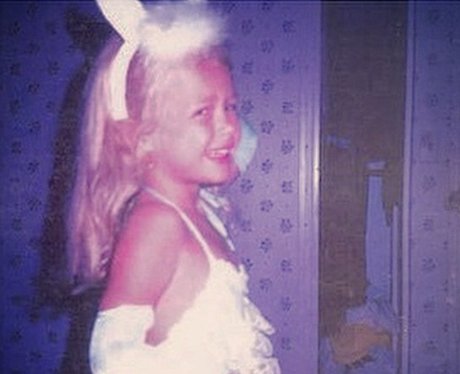 little girl dressed like a bunny