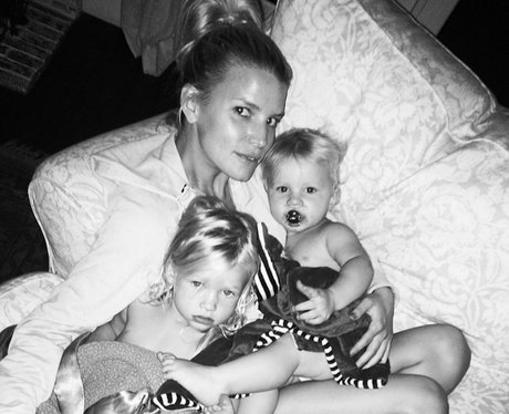 Jessica Simpson with Maxwell and Ace