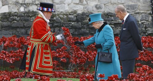The Queen at the Tower of London
