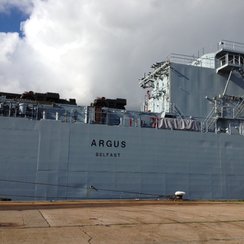 RFA Argus in Falmouth