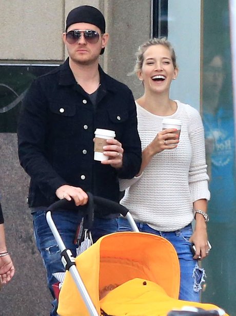 Michael Buble, Luisana and son Noah