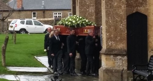Lynda Bellingham funeral in Crewkerne