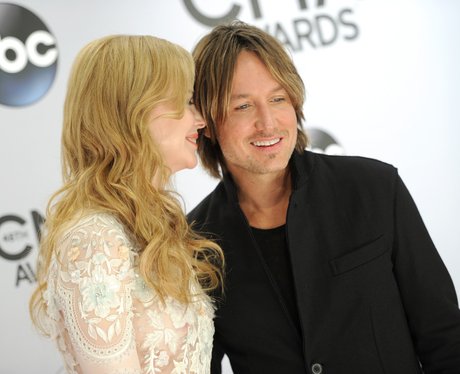 Nicole Kidman smiling at her husband