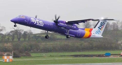 Flybe purple plane