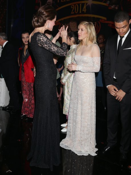 Kate Middleton and Ellie Goulding Royal Variety Pe