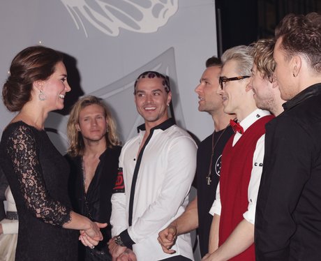 Kate Middleton and McBusted Royal Variety Perform