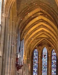 Poppies in Truro Cathedral flaling