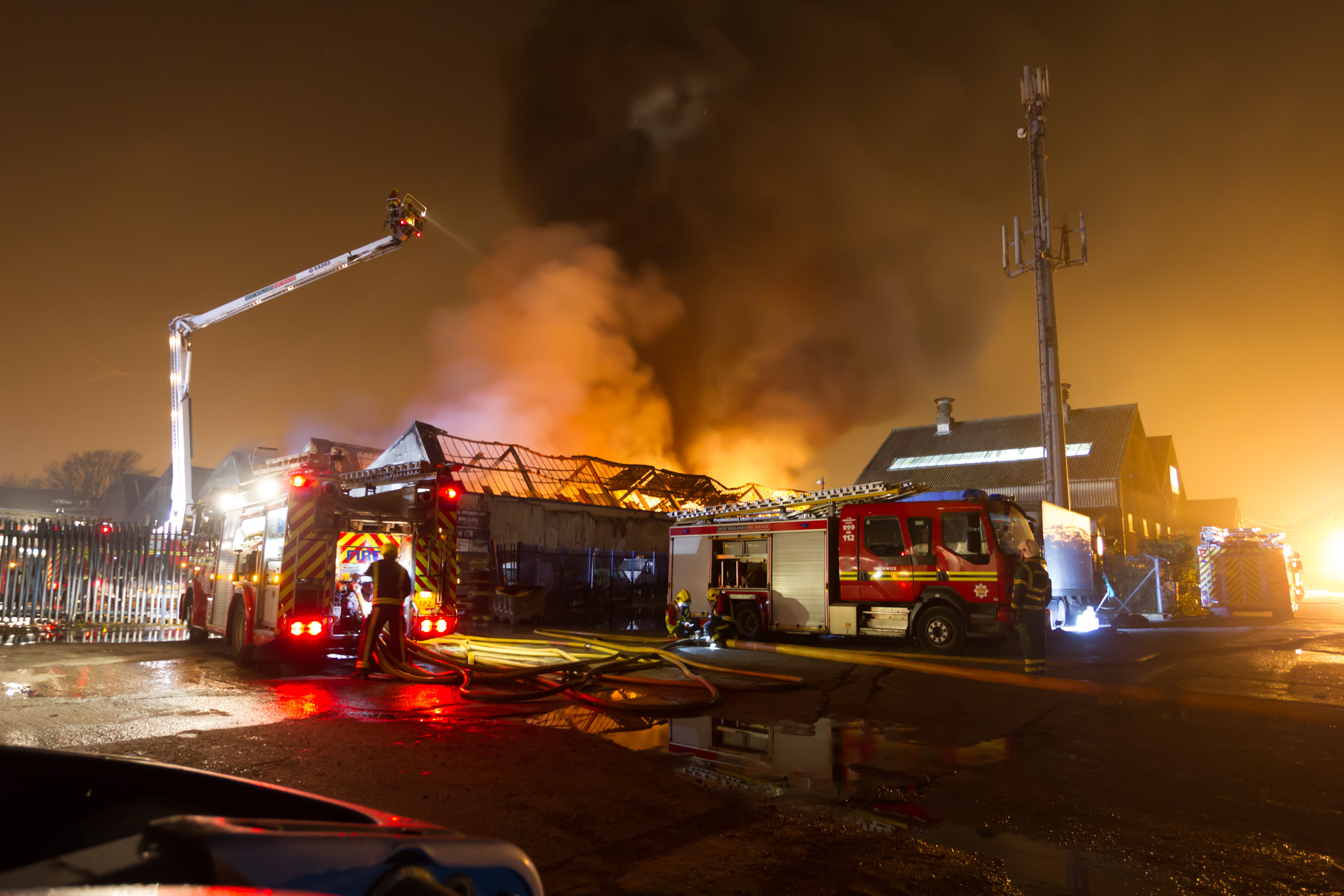 Industrial estate fire 