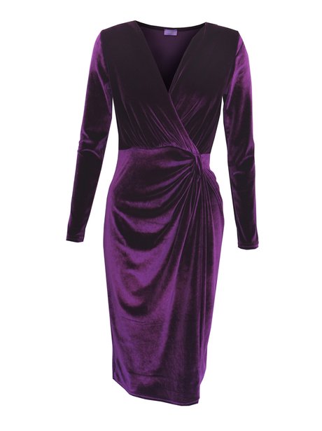 purple velour dress