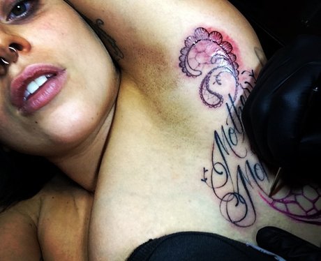 Lady Gaga's Mother Monster tattoo from Instagram