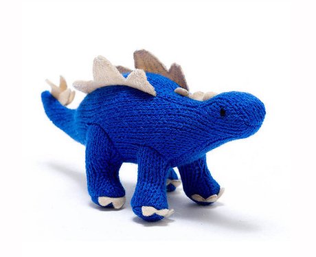 Little Baby Company Knitted Dinosaur Rattle