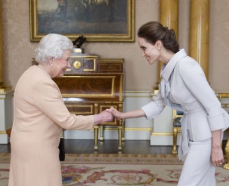 The Queen with Angelina Jolie
