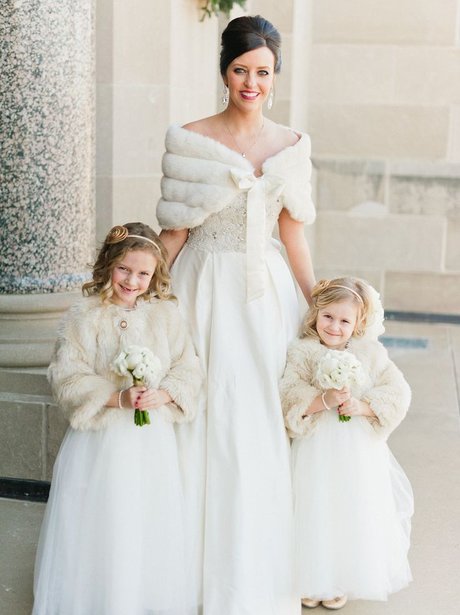 winter bride dress