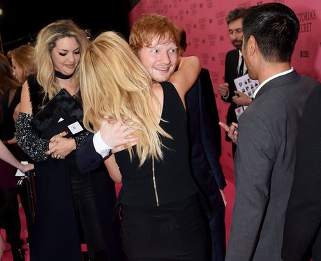 Ellie Goulding and Ed Sheeran Hugging