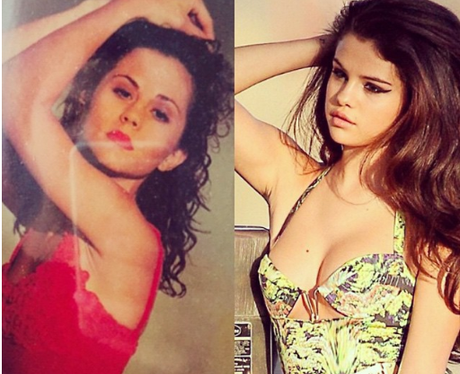 Selena Gomez and her mum