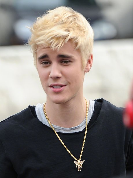 Justin Bieber with blonde hair