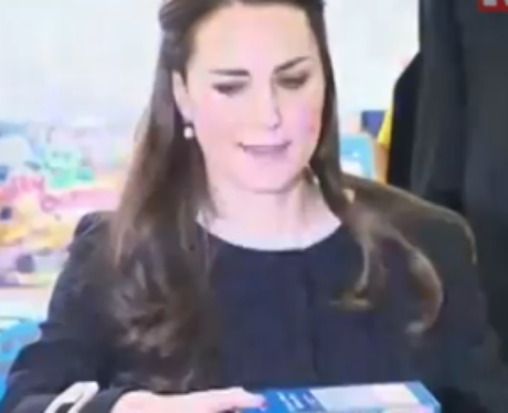 Duchess of Cambridge wrapping presents
