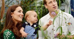 Prince George with Duke and Duchess of Cambridge