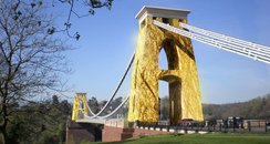 Luke Jerram  -Gold Clifton Suspension Bridge idea