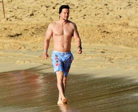 Mark Wahlberg on the beach