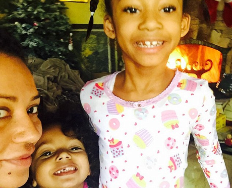 Melanie Brown and family