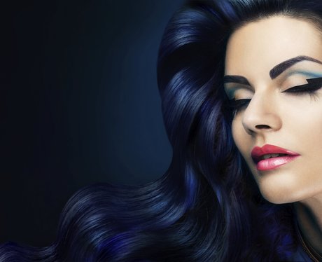 blue black hair