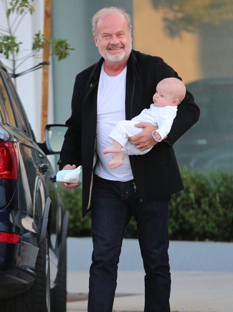 Kelsey Grammer with baby son