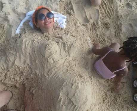 Beyonce sand bump instagram