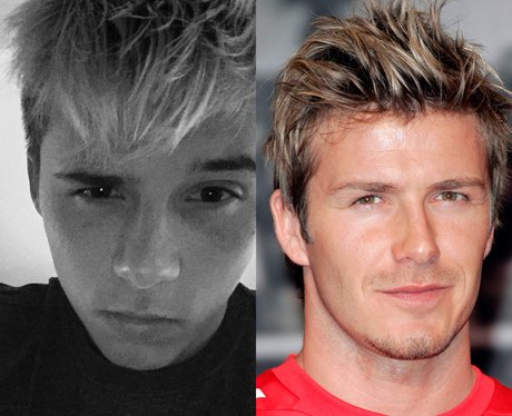 David and Brooklyn Beckham gallery canvas