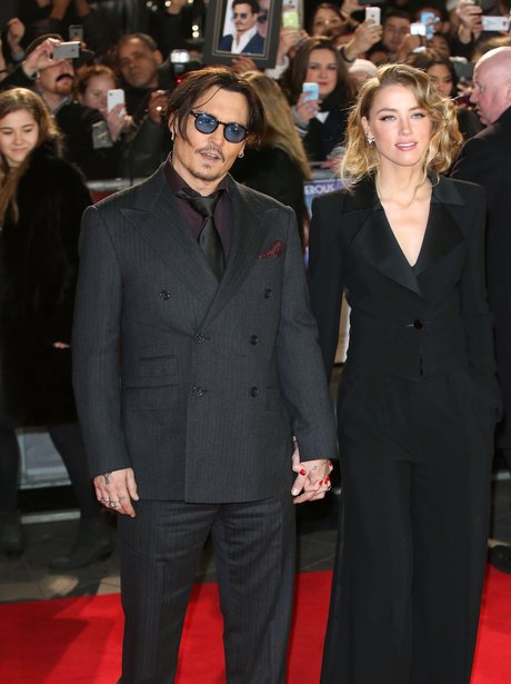 Johnny Depp and Amber  'Mortedcai' premiere london