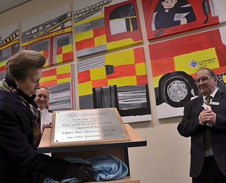 Princess Anne Opens Cambridge Fire Station