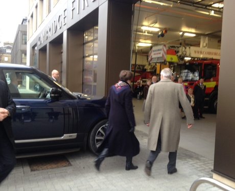 Princess Anne Visit Cambridge Fire Station