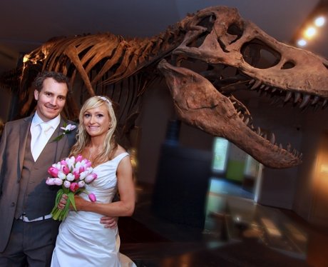 A wedding in a museum