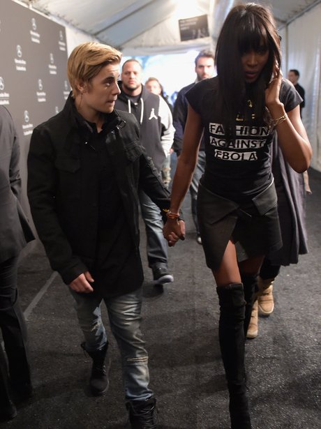 Justin Bieber and Naomi Campbell Holding Hands