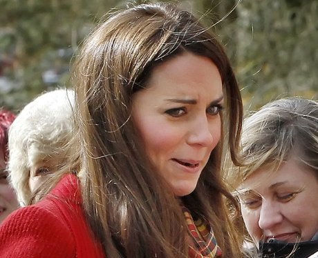 The Duchess of Cambridge pulling a face