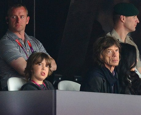 Mick Jagger and son