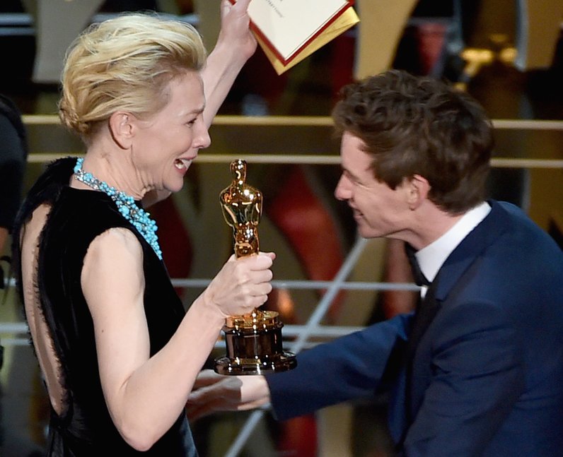 Eddie Redmayne and Cate Blanchett