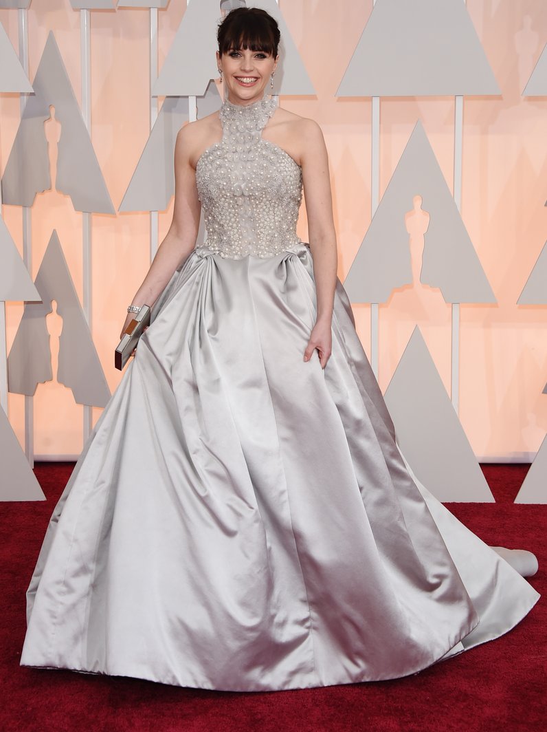 Felicity Jones at the Oscars 2015