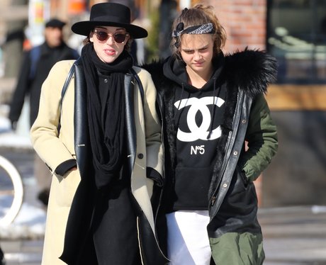 Cara Delevingne and St Vincent in New Yorl 