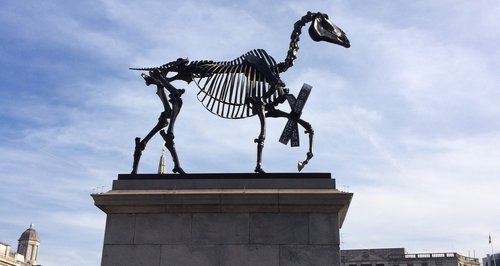 Horse Unveiled On Fourth Plinth - Heart London