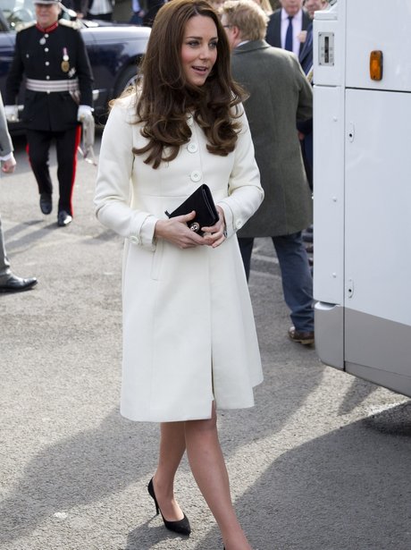 Kate, Duchess of Cambridge arrives at Downton Abbe