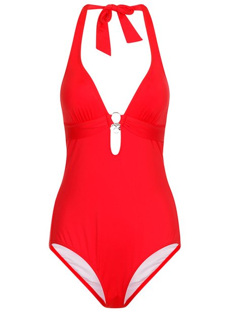 Swimwear365 s.Oliver Red Halterneck Swimsuit, £45 - Swimwear To Wow In ...