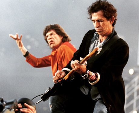 Mick Jagger and Keith Richards by Dave Benett, 90s