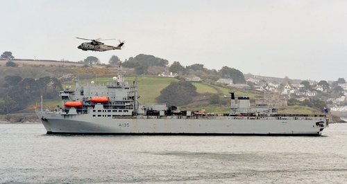 RFA Argus returns to Falmouth after ebola mission